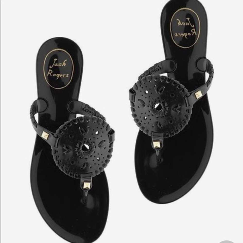 Jack Rogers Black Sandals